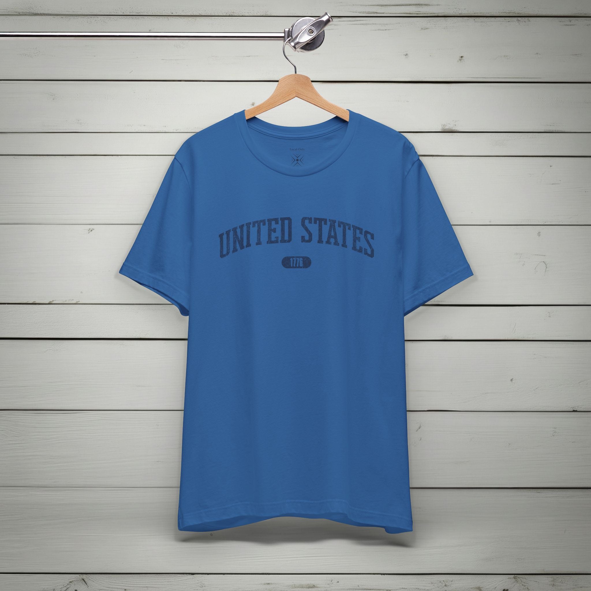 United States 1776 Vintage Collegiate Premium T-Shirt – Navy Graphic – Colorful