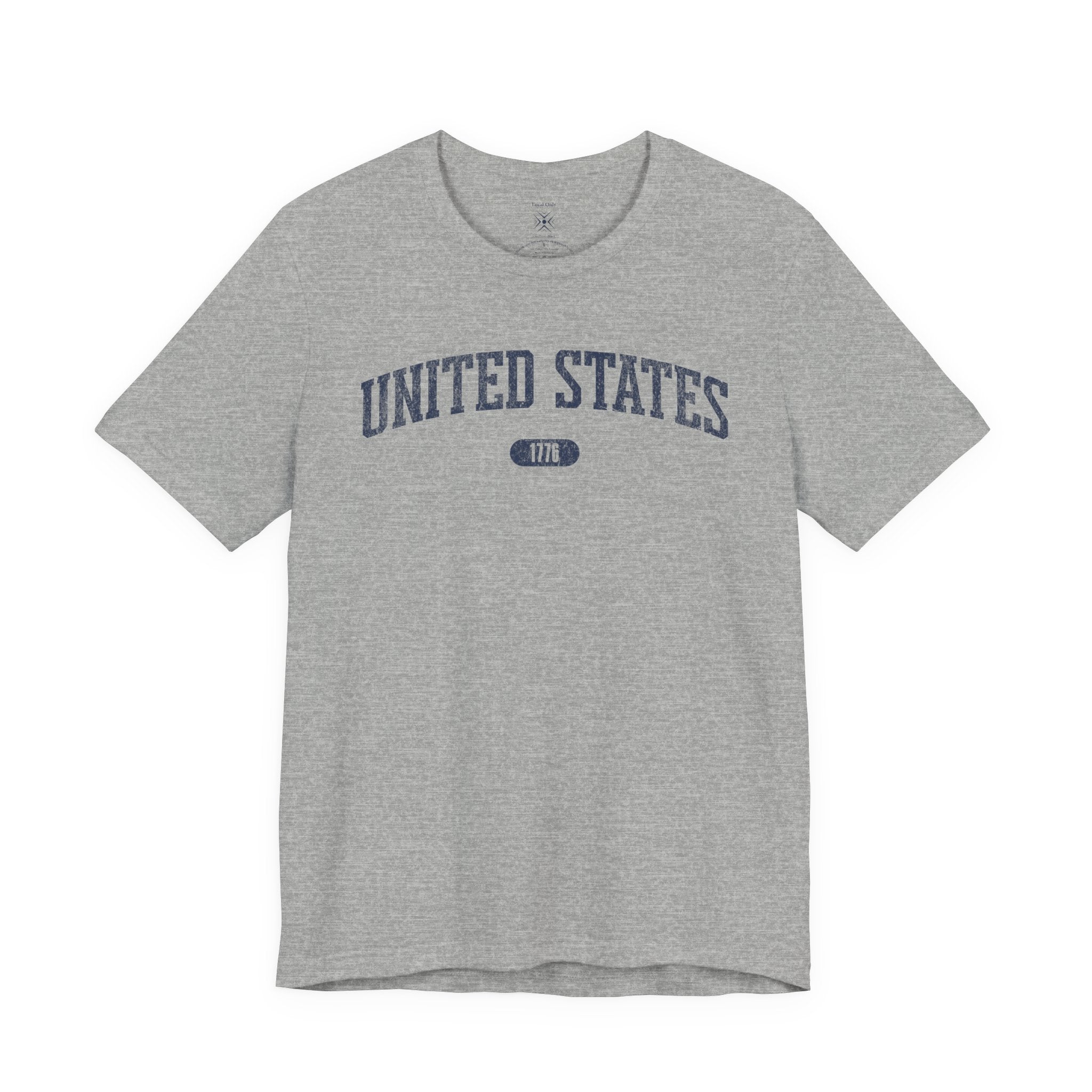 United States 1776 Vintage Collegiate T-Shirt – Navy Graphic – Neutrals