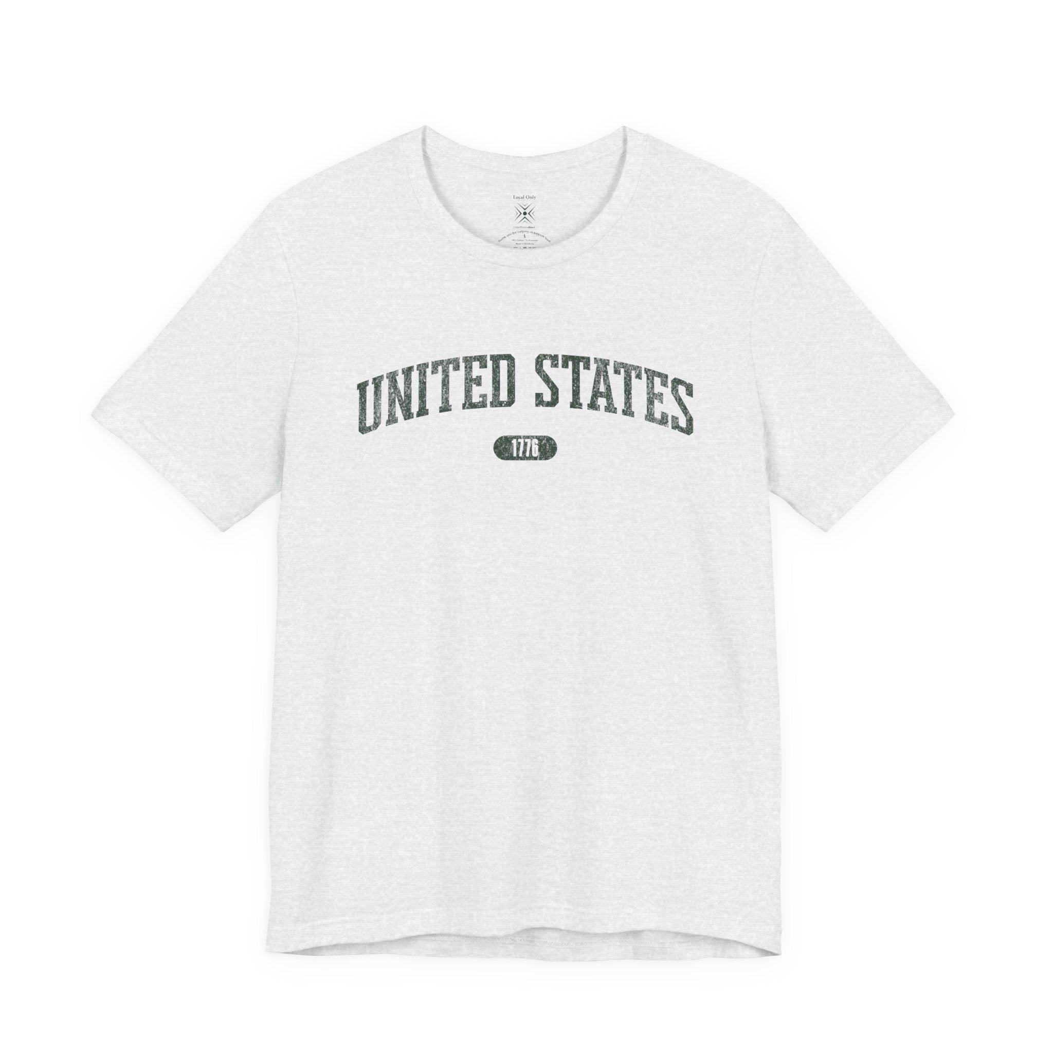 United States 1776 Vintage Collegiate Premium T-Shirt – Green Graphic – Neutrals