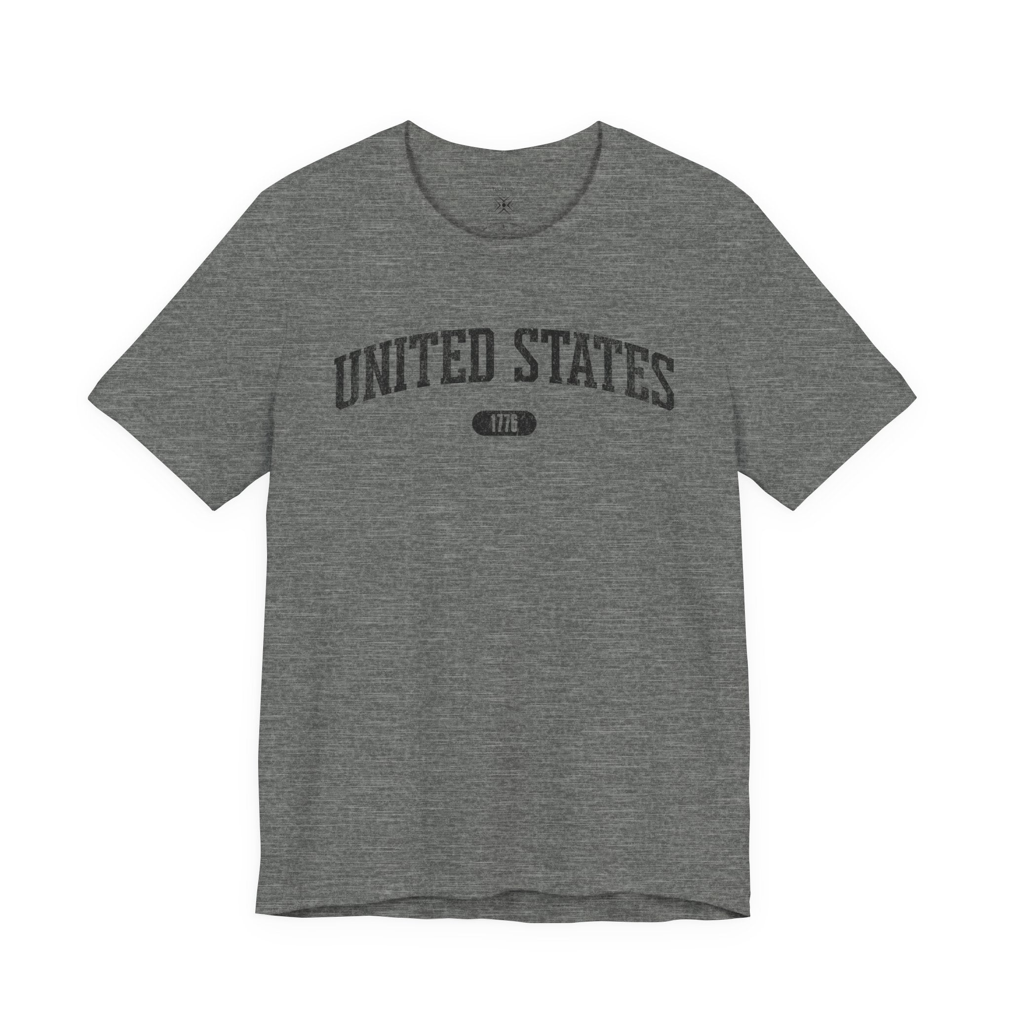 United States 1776 Vintage Collegiate T-Shirt – Black Graphic – Neutrals