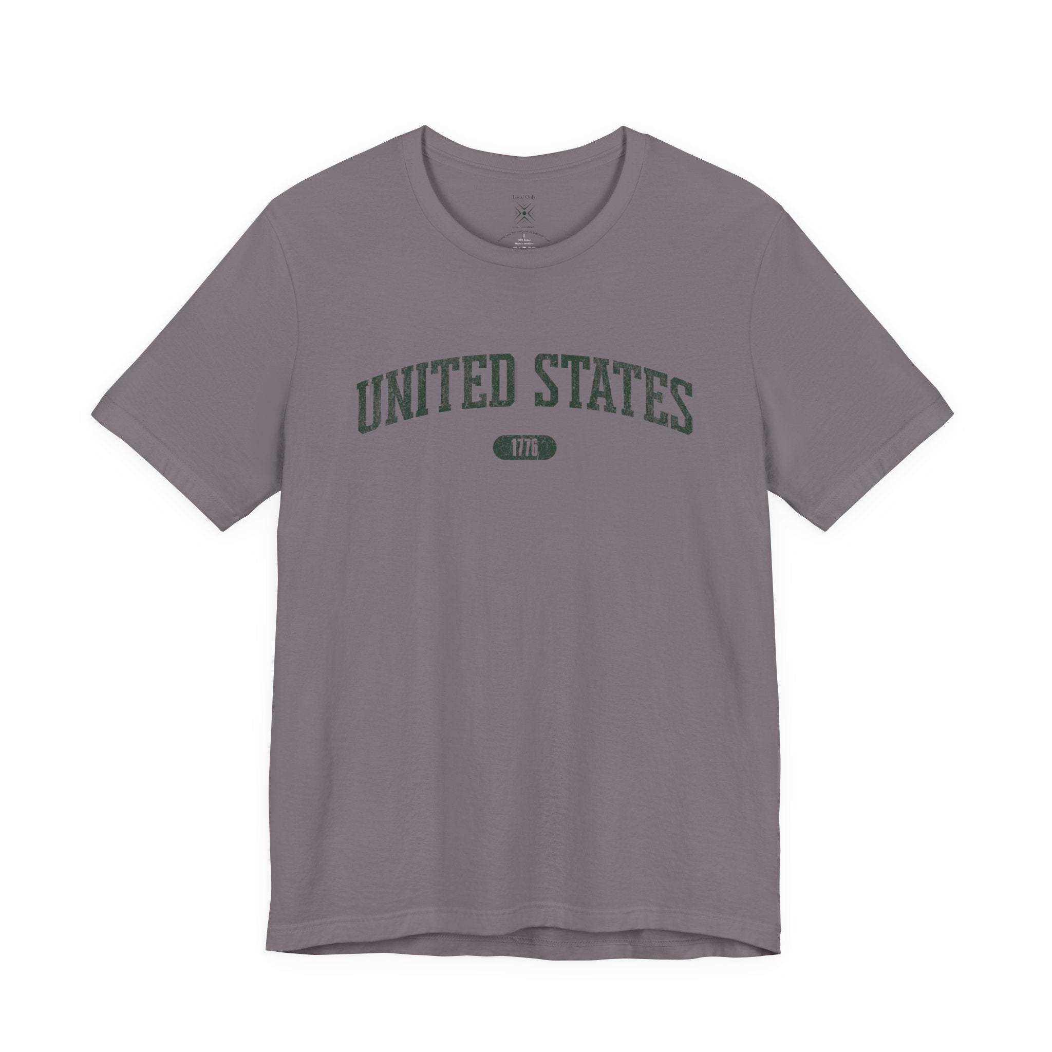 United States 1776 Vintage Collegiate Premium T-Shirt – Green Graphic – Neutrals