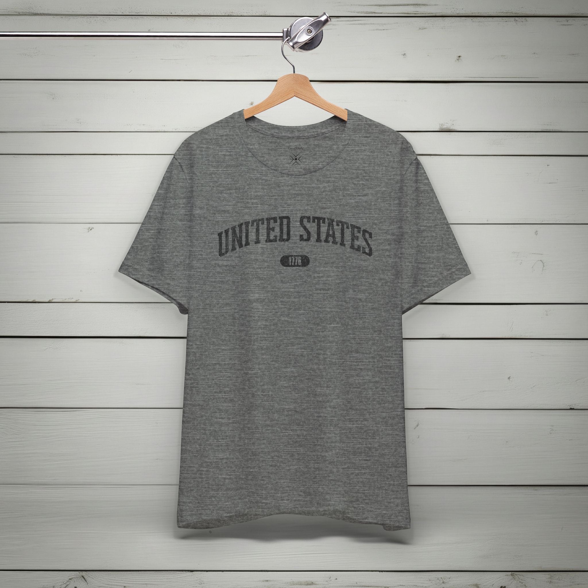 United States 1776 Vintage Collegiate Premium T-Shirt – Black Graphic – Neutrals