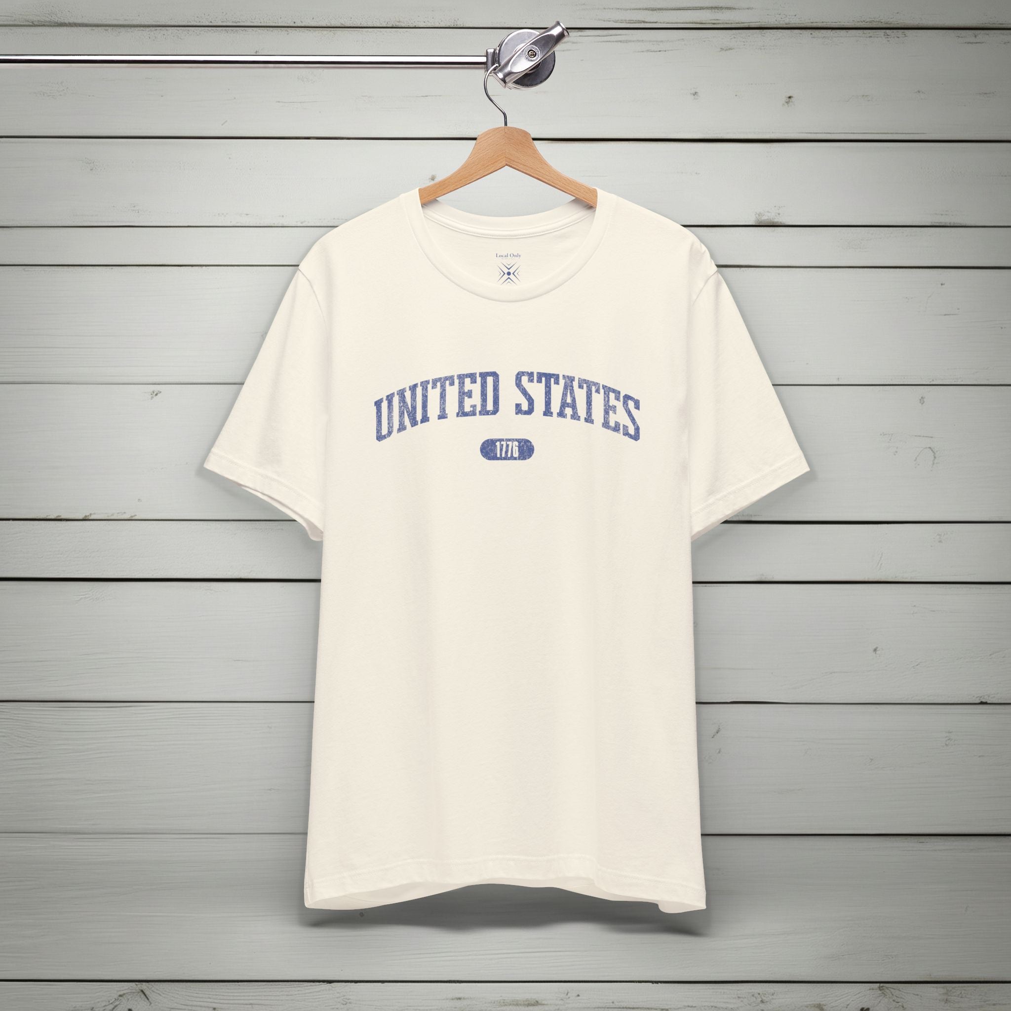United States 1776 Vintage Collegiate Premium T-Shirt – Blue Graphic – Neutrals