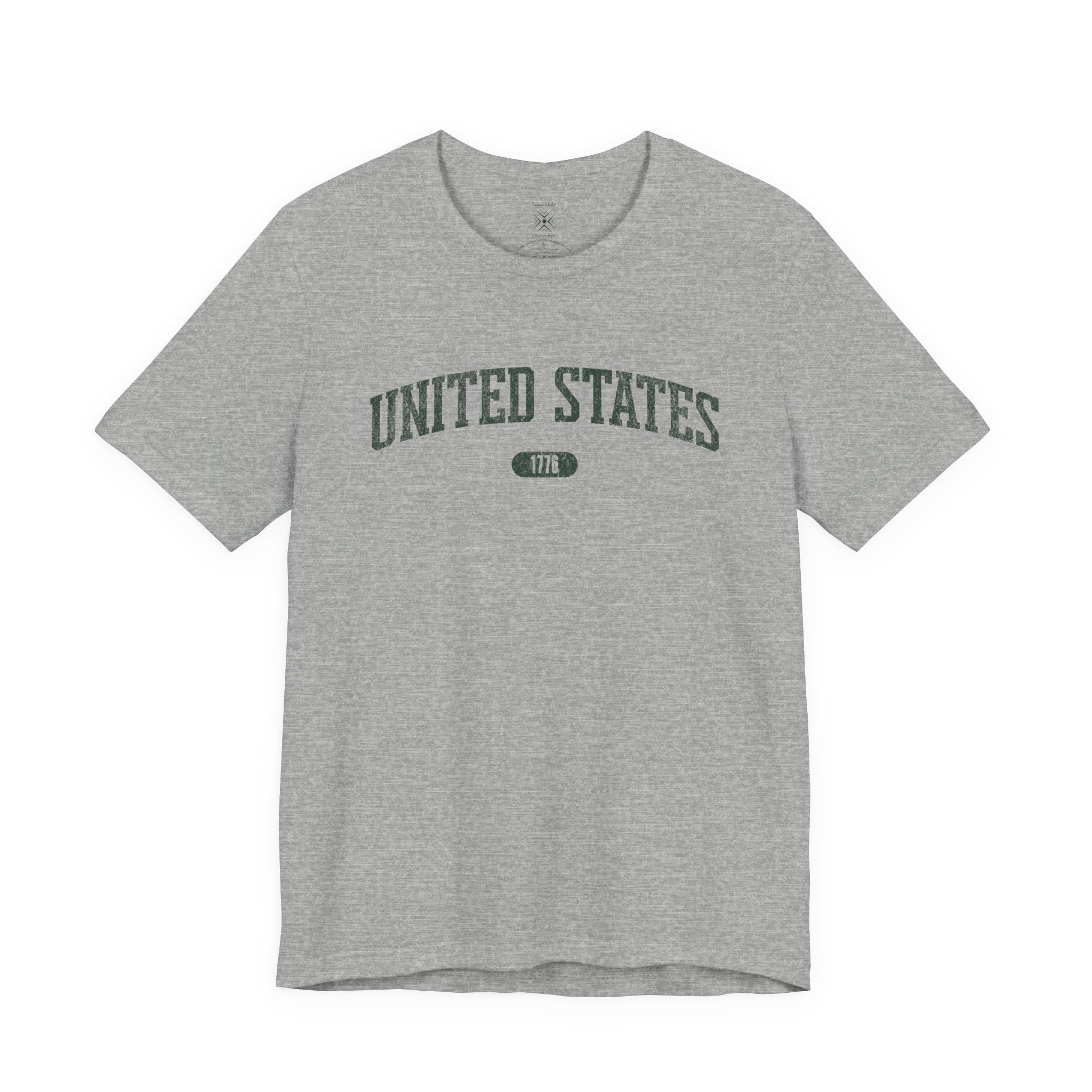 United States 1776 Vintage Collegiate Premium T-Shirt – Green Graphic – Neutrals