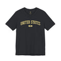 United States 1776 Vintage Collegiate Premium T-Shirt – Yellow Graphic – Neutrals